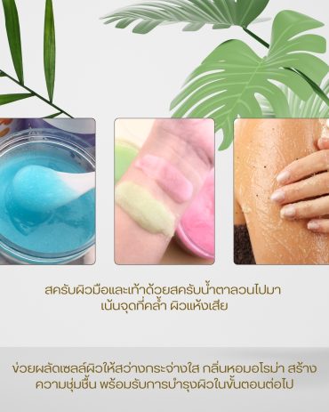 Sugar Scrub สครับน้ำตาล เกรดพรีเมี่ยม คุณสมบัติ